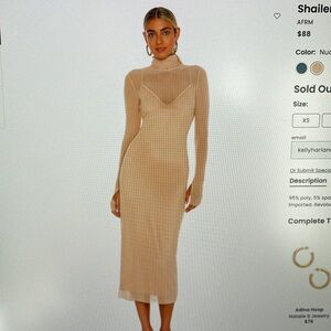 AFRM Shailene Dress from Revolve